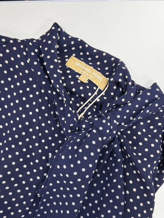 Navy Polka Dot Pleated Set - GREENIES