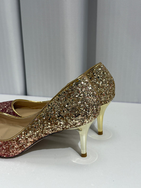Glitter Ombre Pointed Toe Heels - GREENIES