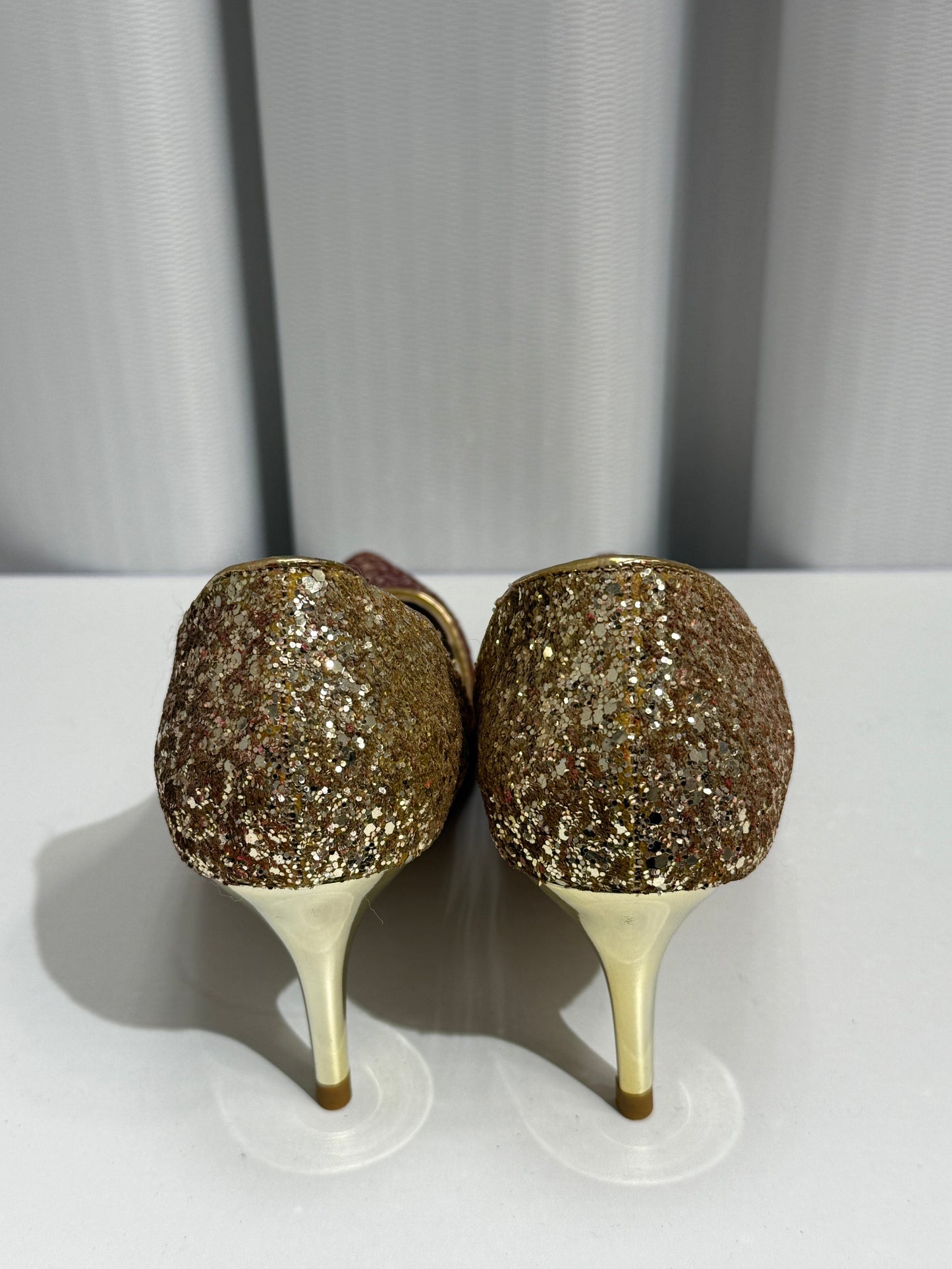 Glitter Ombre Pointed Toe Heels - GREENIES