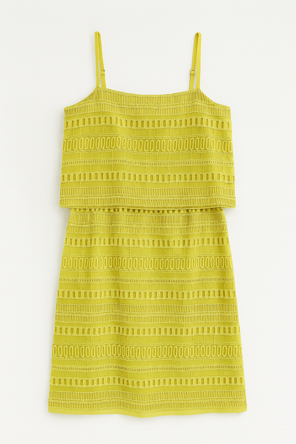 Yellow Lace Trim Two-Piece Set - GREENIES